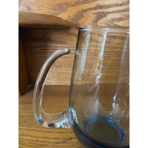 Pair of Libbey MCM Drinking Glass Roly Poly Blue Tawny - Picture 2 of 8